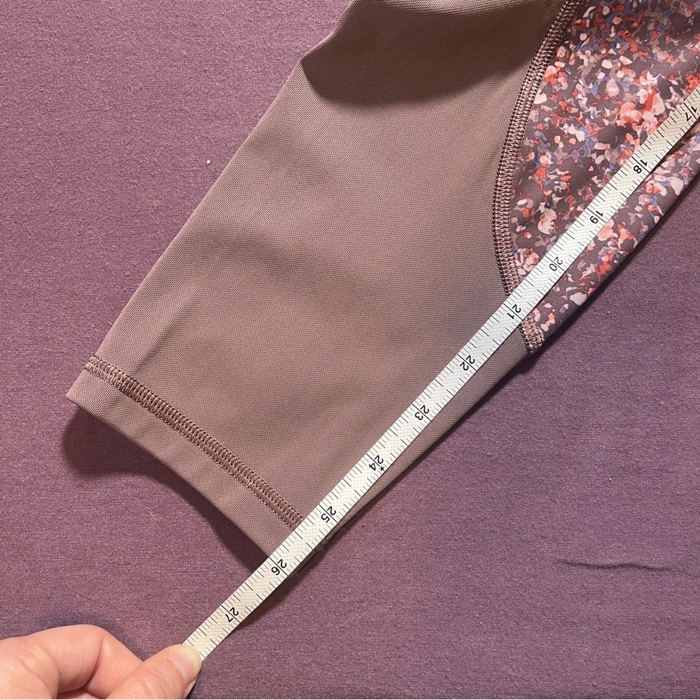 Athleta Rainier Printed Mesh Tight in Mauve/Brown Multi - Size 1X Leggings - Picture 4 of 8